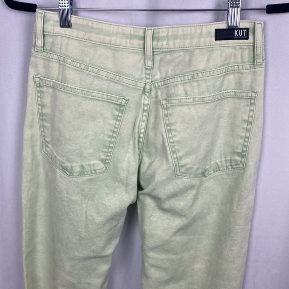 Kut From The Kloth Pastel Green Acid Wash Rachel Mom Jeans - NWT - Size 4 - Picture 13 of 15